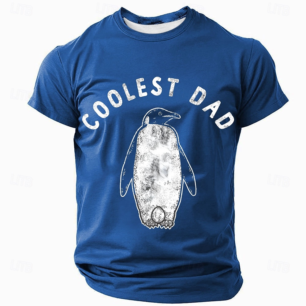 Voor heren Grappig jargon vader T-shirt Korte mouw T-shirt 3D-afdrukken Strakke ronde hals Overhemd Modieus Dagelijks Basic Straat Casual Dagelijks Zwart Rood blauw Zomer Lente Kleding S M L XL XXL 2025 - $17.99 –P4