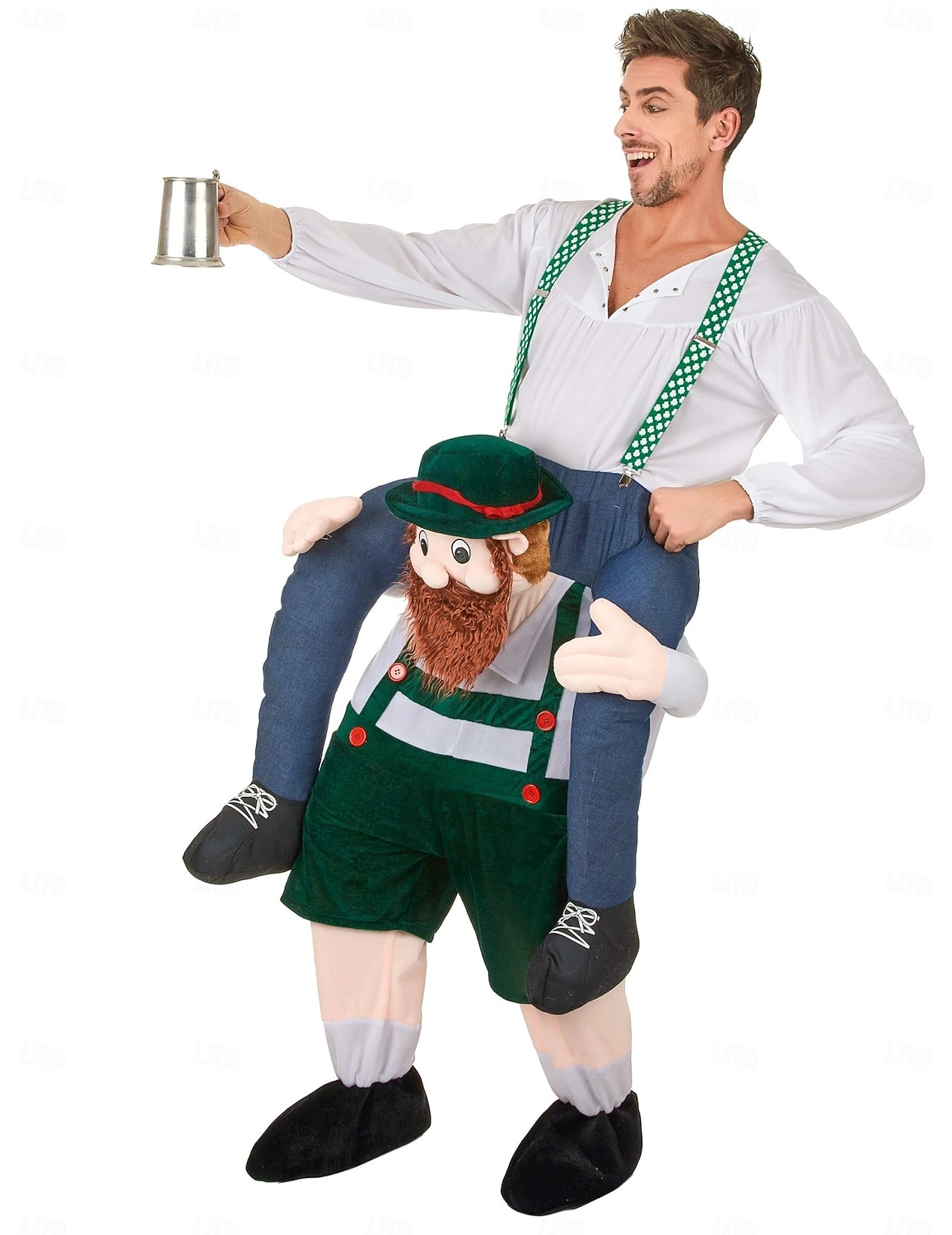 Ride-On Oktoberfest Costume Funny German Beer Man Piggyback Outfit for Adult Halloween Party Bavarian Festival Fancy Dress 2026 - $83.99 –P5