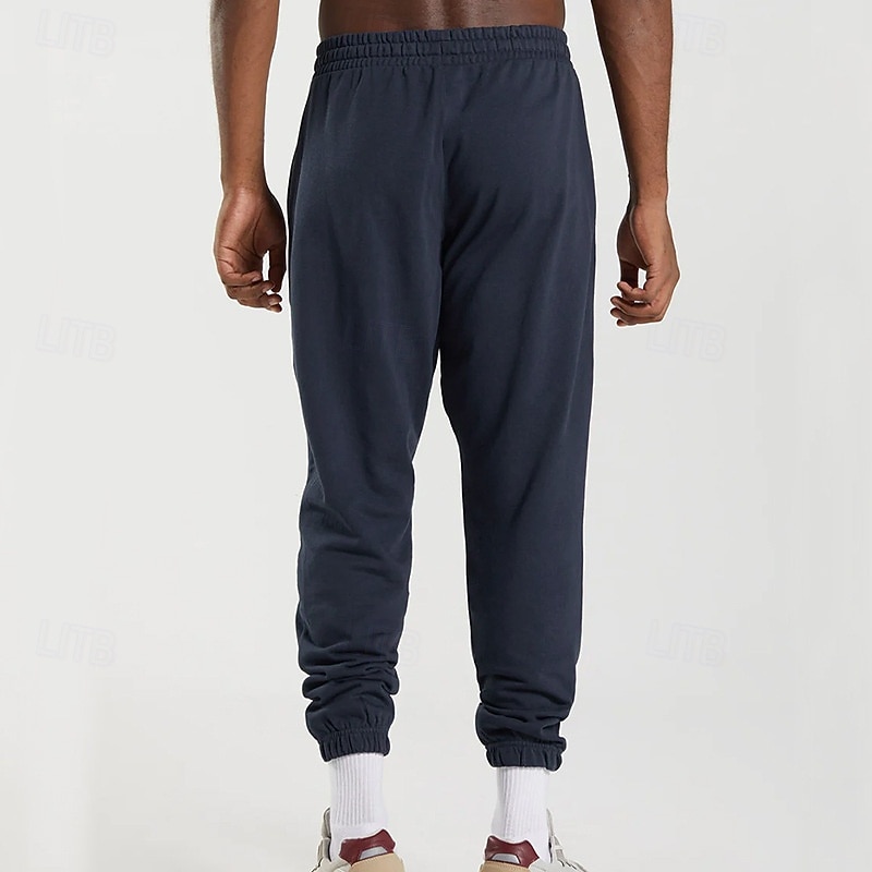 Herren Jogginghose Hose Kordelzug Tasche Elastischer Bund Einfach Komfort Atmungsaktiv Täglich Outdoor Ferien Urlaub Mode Blau Schwarz Mikroelastisch 2026 - $22.99 –P7