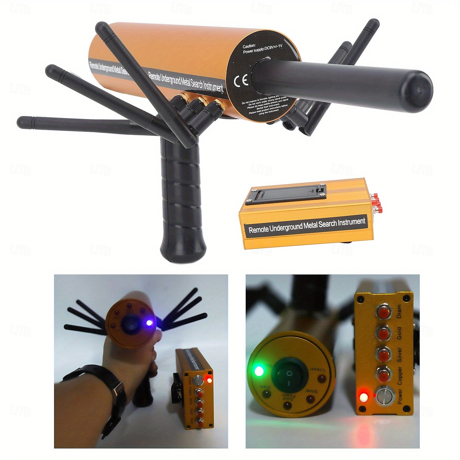 Metal Detector 30m Depth 1200m Range 6 Antenna Highly Accurate Metal Pinpointer Handheld Golden Diamond Miner Detector Metal Finding Detector Remote Search Underground Metal Device for Silvery Copper 2025 - $247.89 –P5