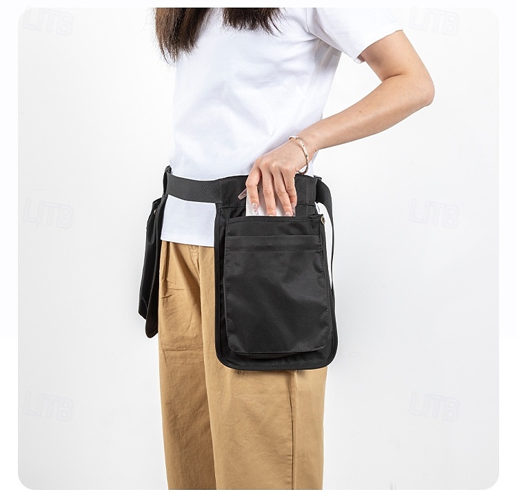 Avental com cinto para ferramentas com vários bolsos, bolsa de cintura à prova d'água com alça ajustável - preto, organizador de cinto de trabalho para jardinagem, artesanato de cozinha, projetos faça de 2025 por $27.99 –P6
