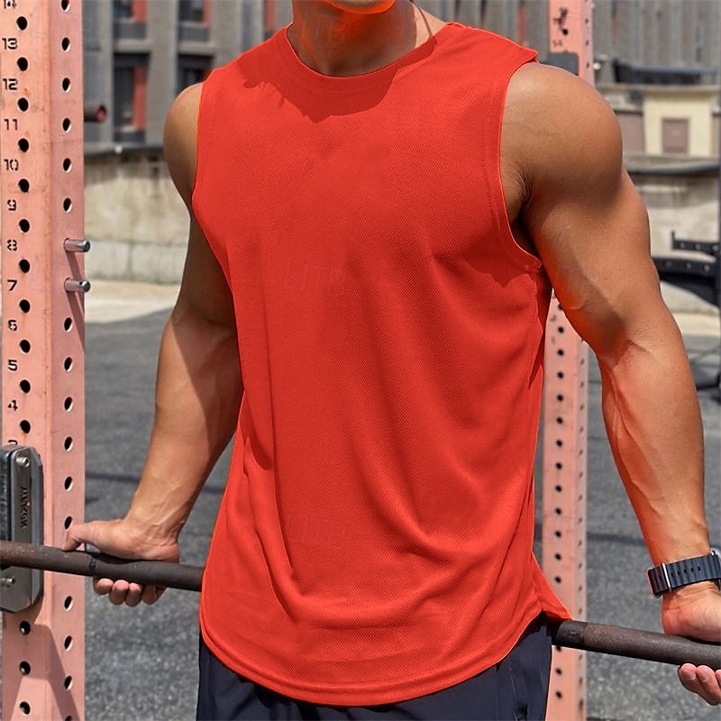 Per uomo Canotta da allenamento Canotta da corsa Canotta da palestra Senza Maniche Gilet / Panciotto Casuale Athleisure Asciugatura Rapida Morbido Traspirante Allenamento in Palestra Camminata Jogging del 2025 a $9.49 –P5