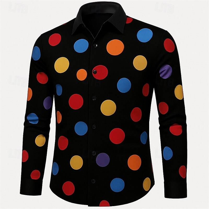 Retro 70. léta Tričko Disko Geometrické tvary Pánské předvečer Všech svatých Karneval Pride Parade Měsíc hrdosti Festival Dospělé Tričko 2025 - $27.99 –P2