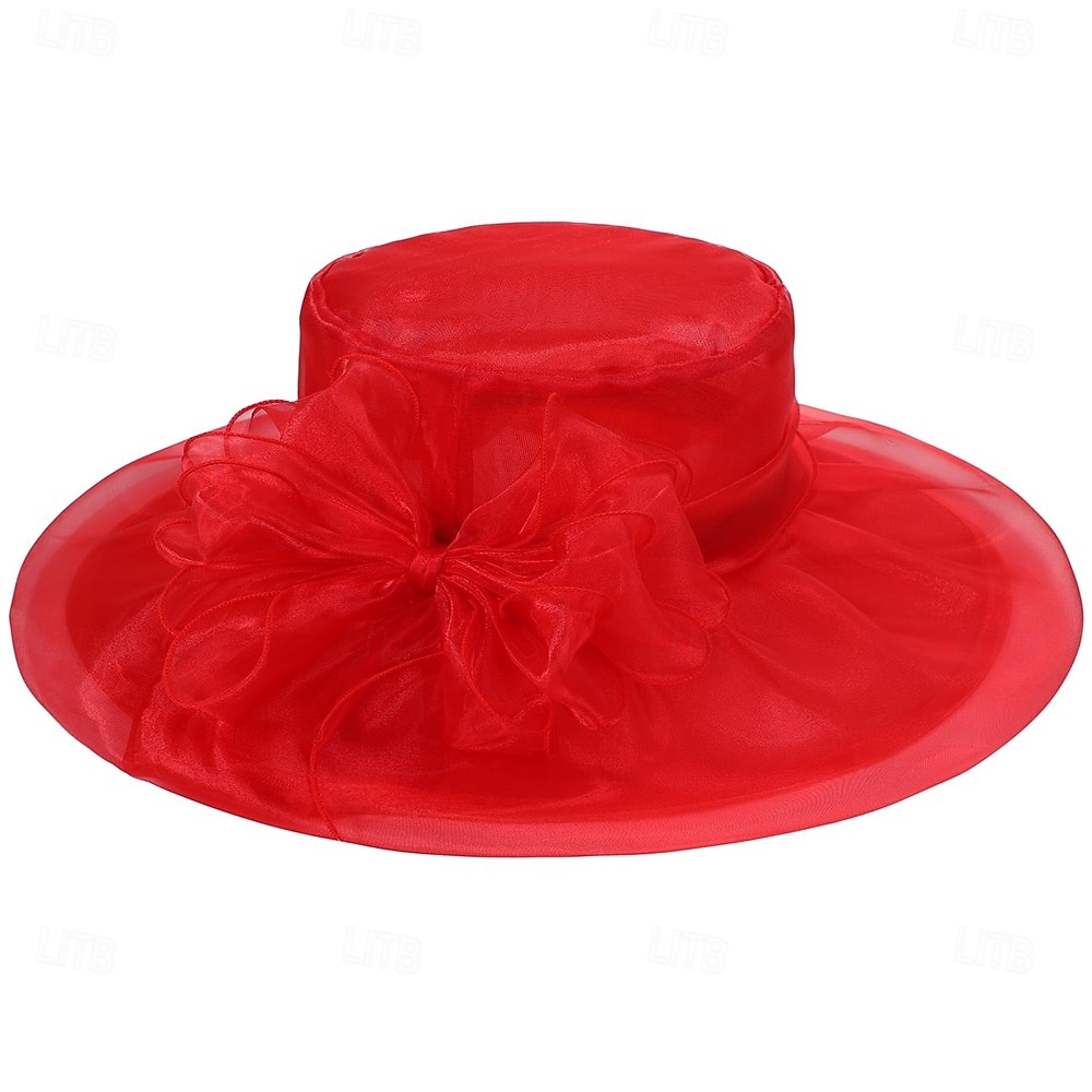 Elegant Retro / vintage Derbyt Huvudbonad Hattar Kyrkhatt Gentledam Adelsdam Maskeradkläder Dam alla hjärtans dag Derby Bröllopsfest Ascot Vuxna Hatt Vår & sommar 2026 - $26.99 –P6