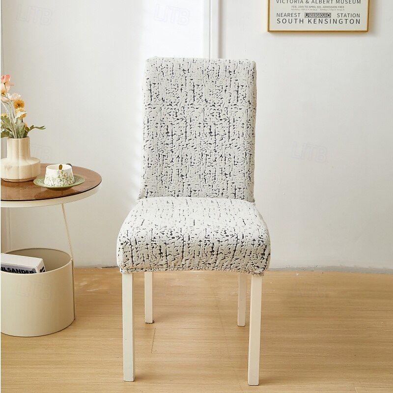 Funda para silla de comedor para el hogar, de tela polar, elástica, para el asiento 2025 - $13.99 –P11