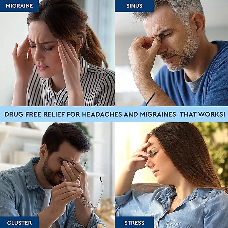hodepine- og migrenehatt, kjøleputer gel migrenemaske, gjenbrukbar migrenehette for spenning, stress, langvarig kjølende isterapi 2025 - $23.99 –P15