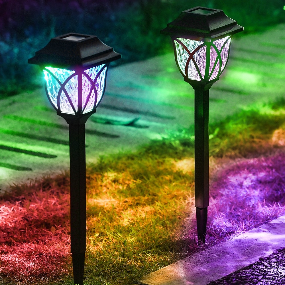 2 Pcs Outdoor Pathway Lights Solar Waterproof Floor Plug in Light Courtyard Garden Path Park Street Pool Villa Decorative Light Landscape Light Lighting 2025 - $14.99 –P10