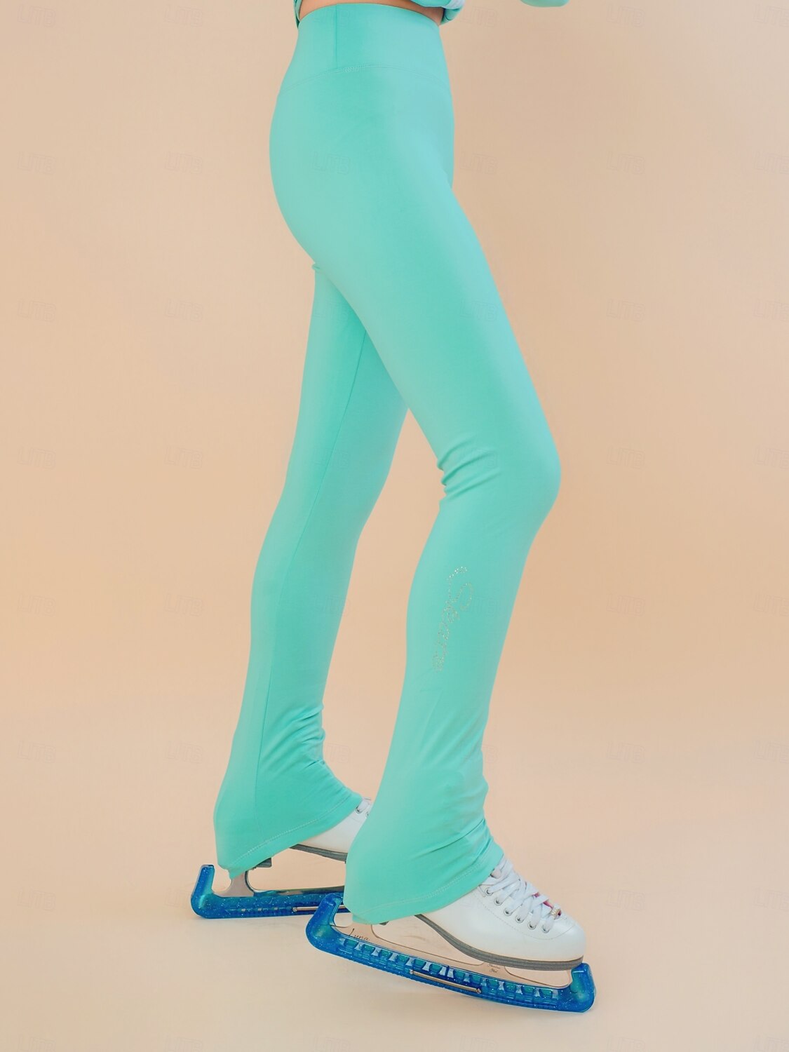 konståkningsjacka fleecejacka konståkningsbyxor dam flickor skridskoåkningsjacka tights topp svart röd lapptäcke tumhål spandex stretchig träning övning 2025 - $122.99 –P4