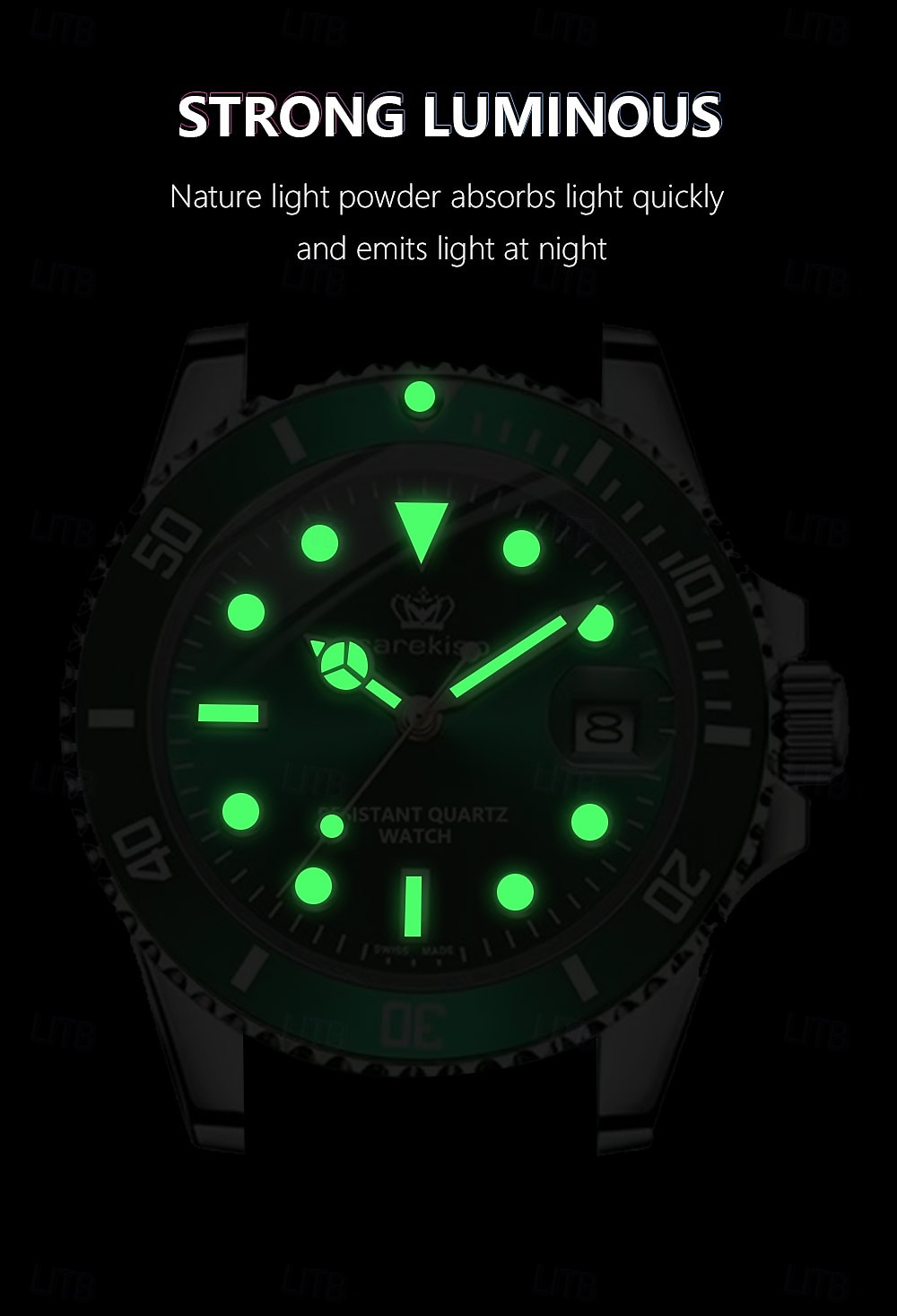 901 Casual Men's Watch – Luminous Waterproof Wristwatch with Soft Silicone Strap and Date Display 2025 - $39.99 –P11
