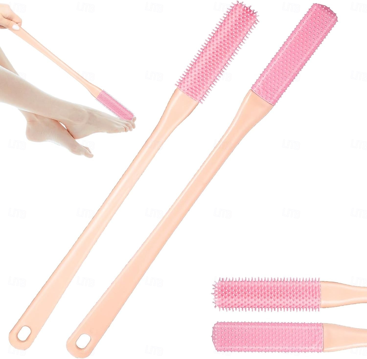 Toe Cleaning Brush, Toe Gap Cleaning Brush Long Handle,Silicone Foot Scrubber for Shower,Feet Cleaner Scrub Foot Care for Seniors,Elderly, Men and Women 2025 - $9.99 –P13
