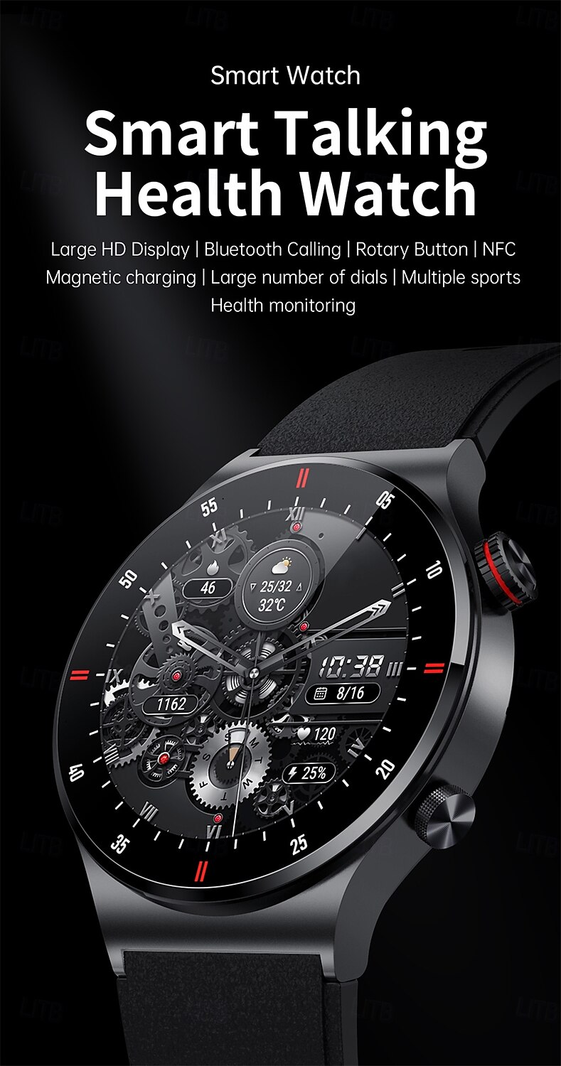 Smart Watch 1.28'' Fitness Tracker Bluetooth Calling Smartwatch with Pedometer Sleep Monitor Waterproof IP67 for Android iOS Men Women 46mm 2025 - $44.99 –P1