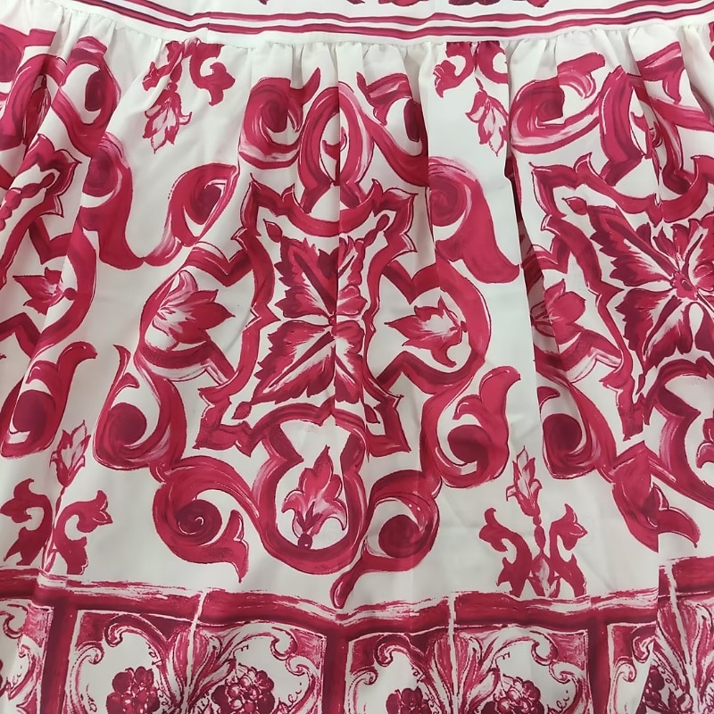Femmes Jupe Évasé Bohème Mode Boho Maxi Taille Basse Jupes Fleuri Imprimé Micro-Élastique Vacances Rue Bleu Rose rouge Été Polyester de 2025 ? $28.99 –P6