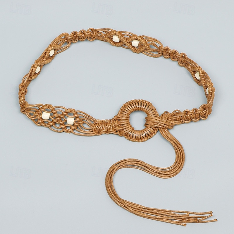 Damen Gürtel Polyester Schwarz Kamel Beige Taillengürtel Straße Täglich Einfarbig 2026 - $27.99 –P7