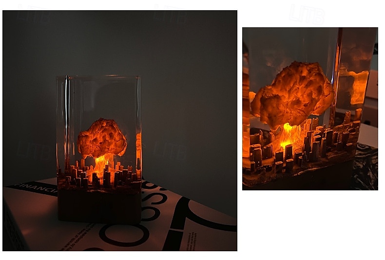 3D νυχτερινό φως σε σχήμα μανιταριού - ζήστε τη δύναμη μιας πυρηνικής έκρηξης 2025 - $64.99 –P3