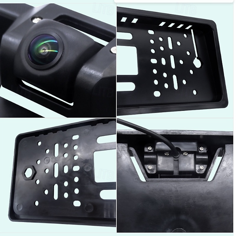 Telecamera posteriore con cornice per targa UE con visione notturna a 8 LED – Telecamera di retromarcia impermeabile per parcheggio auto del 2025 a $28.99 –P1