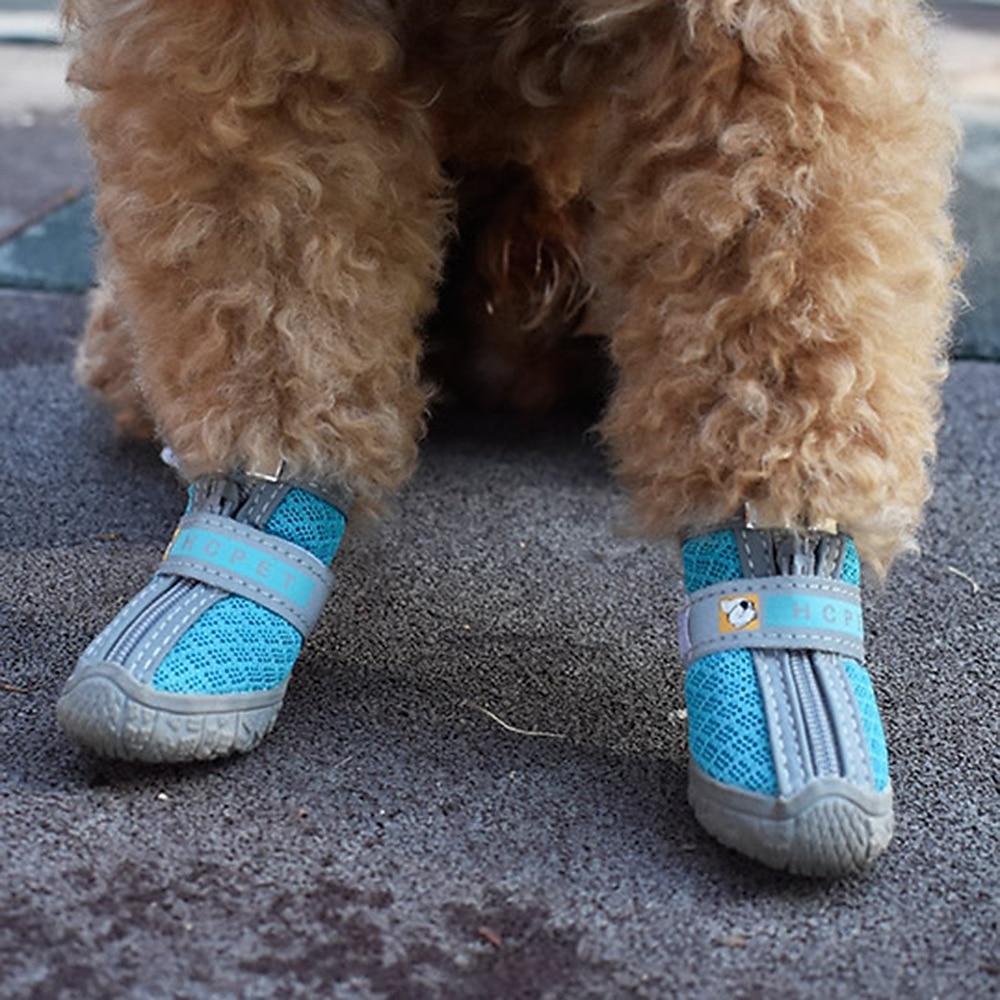 обувь для собак больших, маленьких и средних пород - дышащие ботинки для собак летом, для защиты лап на жарком асфальте, для прогулок на улице зимой, для снега, противоскользящие резиновые ботинки для 2026 - $30.99 –P7