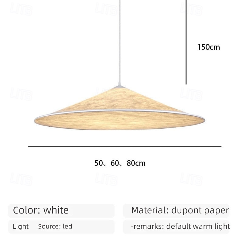 Lampadario a sospensione a LED in tessuto, 50/60/80 cm, lampada da soffitto a testa singola per loft, bar, soggiorno, sala da pranzo del 2025 a $182.99 –P1