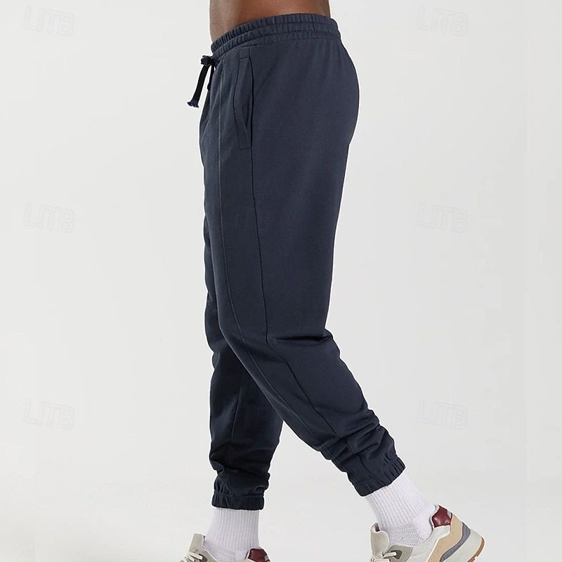 Herren Jogginghose Hose Kordelzug Tasche Elastischer Bund Einfach Komfort Atmungsaktiv Täglich Outdoor Ferien Urlaub Mode Blau Schwarz Mikroelastisch 2026 - $22.99 –P5