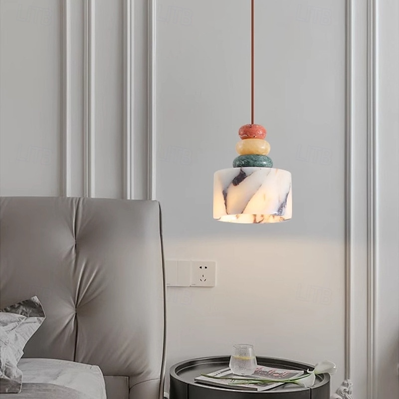12 cm Hängelaternen-Design Pendelleuchte Marmor Galvanisiert Modern 110-120V 220-240V 2025 - $175.99 –P5