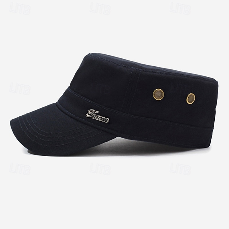 Herren Schiebermütze Sonnenhut Trucker-Kappe Schwarz Marineblau Polyester Metall Mode Lässig Straße Täglich Einfach Verstellbar Sonnenschutz Atmungsaktiv 2025 - $9.49 –P8