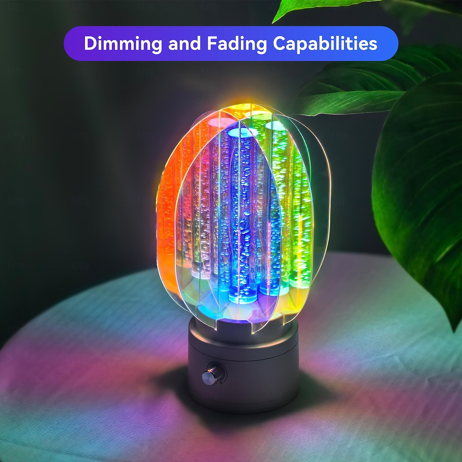 Luminária de mesa recarregável sem fio com efeito aurora, luz noturna para quarto com rotação de 360 graus, luminária de mesa operada por bateria para sala de estar, luminária pequena para estação de de 2025 por $55.99 –P10