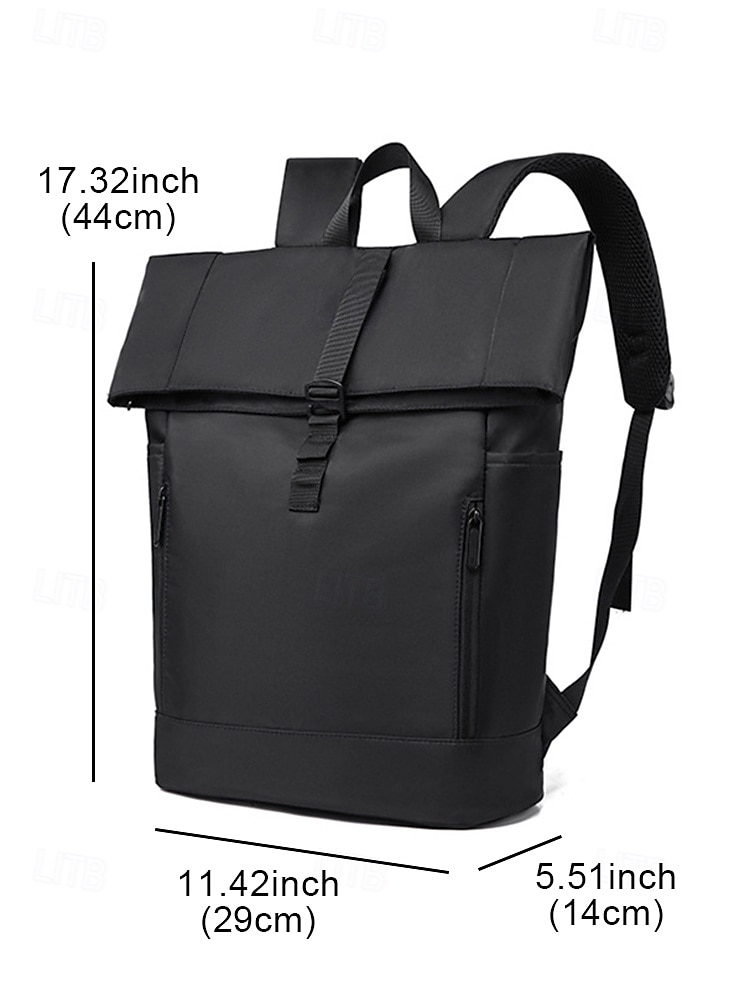 Men's Waterproof Roll-Top Backpack with Multiple Pockets and Large Capacity - Minimalist Style Laptop Bag for Work, Travel or College 2026 - $29.99 –P11