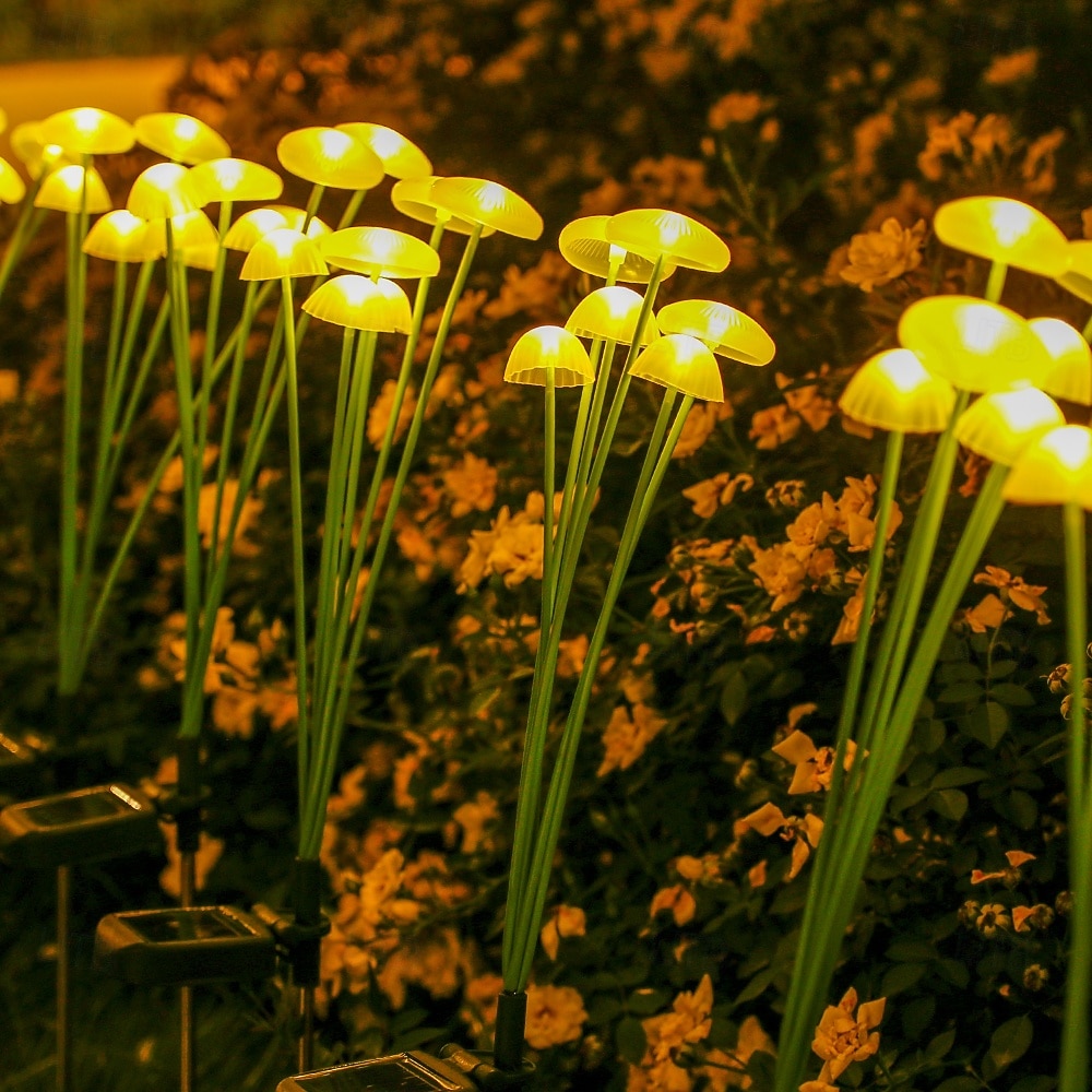 2 τεμάχια ηλιακό φως μανιταριών για μονοπάτι εξωτερικού χώρου, φως γκαζόν, αδιάβροχο, φως κήπου, σπίτι, αυλή, κάμπινγκ, διακοπές, διακόσμηση τοπίου, φως 2026 - $30.99 –P6