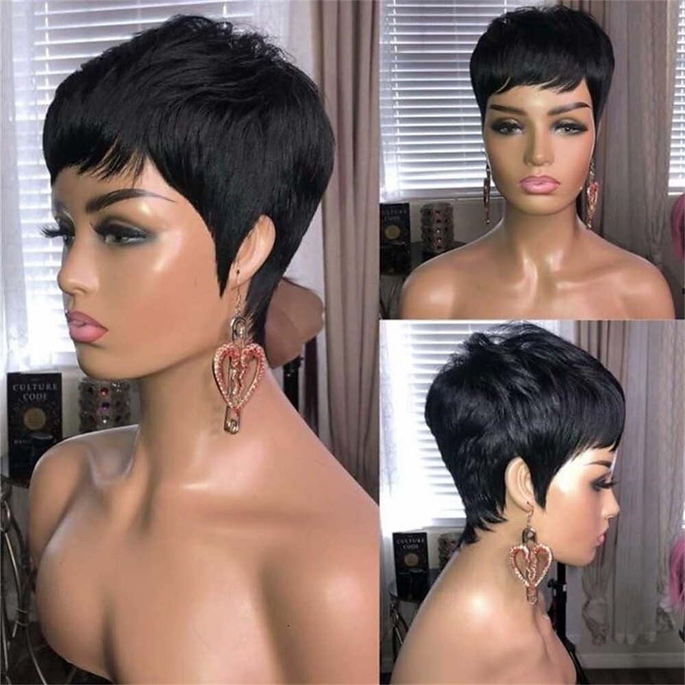 perucas pixie cut para mulheres negras peruca sintética perucas curtas em camadas de 2026 por $24.99 –P8