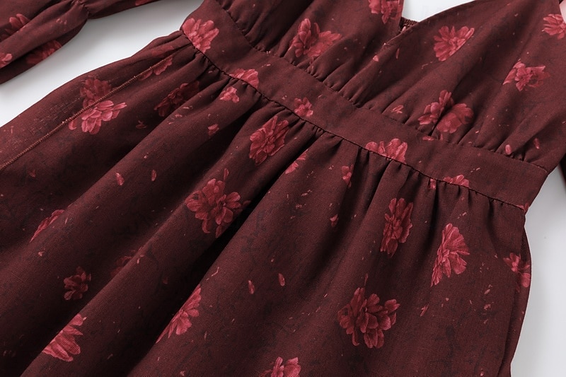 Per donna Mini Abito Abito Floreale Abito Boho Abito Stampato Abito occidentale Classico Moderno All'aperto Vacanza Ferie Vestibilità regolare Fiore Manica Corta Scollo a V Vino Estate del 2025 a $33.99 –P4