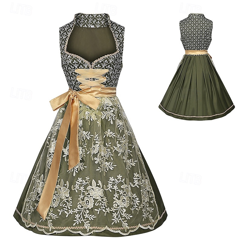 Oktoberfest Dress Maid Bavarian Wiesn Women's Party Beer Festival Traditional Style Cloth Without Blouse 2025 - $62.99 –P1