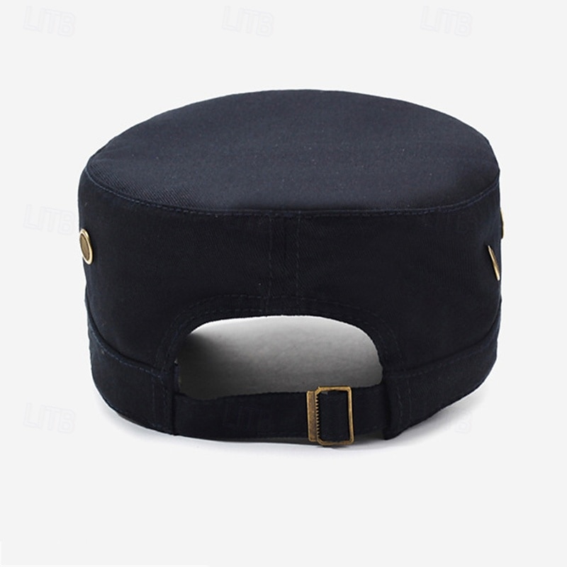 Herren Schiebermütze Sonnenhut Trucker-Kappe Schwarz Marineblau Polyester Metall Mode Lässig Straße Täglich Einfach Verstellbar Sonnenschutz Atmungsaktiv 2025 - $9.49 –P9