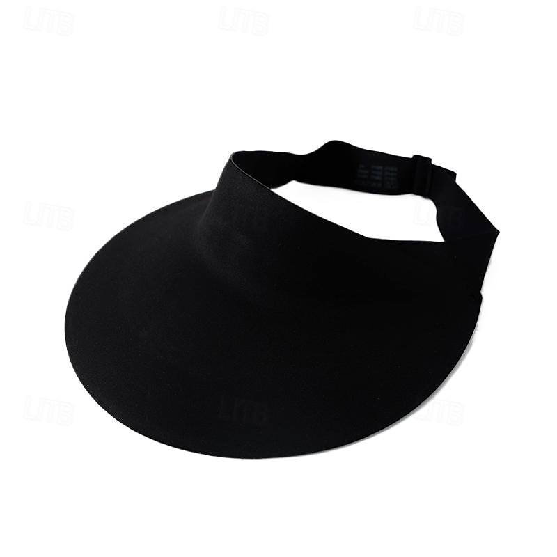 Viseira esportiva de tênis Visor para o Sol Homens Cor Sólida Clássico Moderno Ajustável Proteção Solar UV Esticar para Tênis Basebal Pickleball Verão Cinzento Escuro Preto Cáqui de 2026 por $12.99 –P3