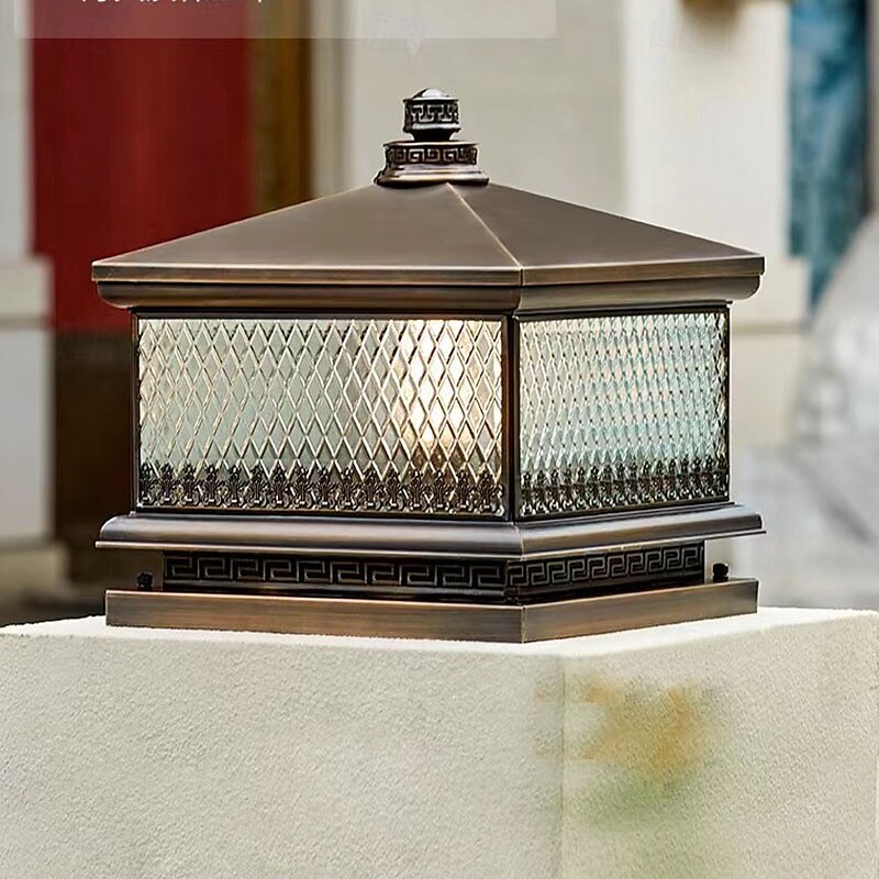 Moderne Außenpfostenleuchten für das Haus, Außenzaunsäulenleuchte mit Acrylschirm in Schwarz, wasserdichte quadratische Säulenleuchten im Außenbereich (IP65) für Veranda, Türrahmen, Vorgarten 2025 - $330.19 –P4