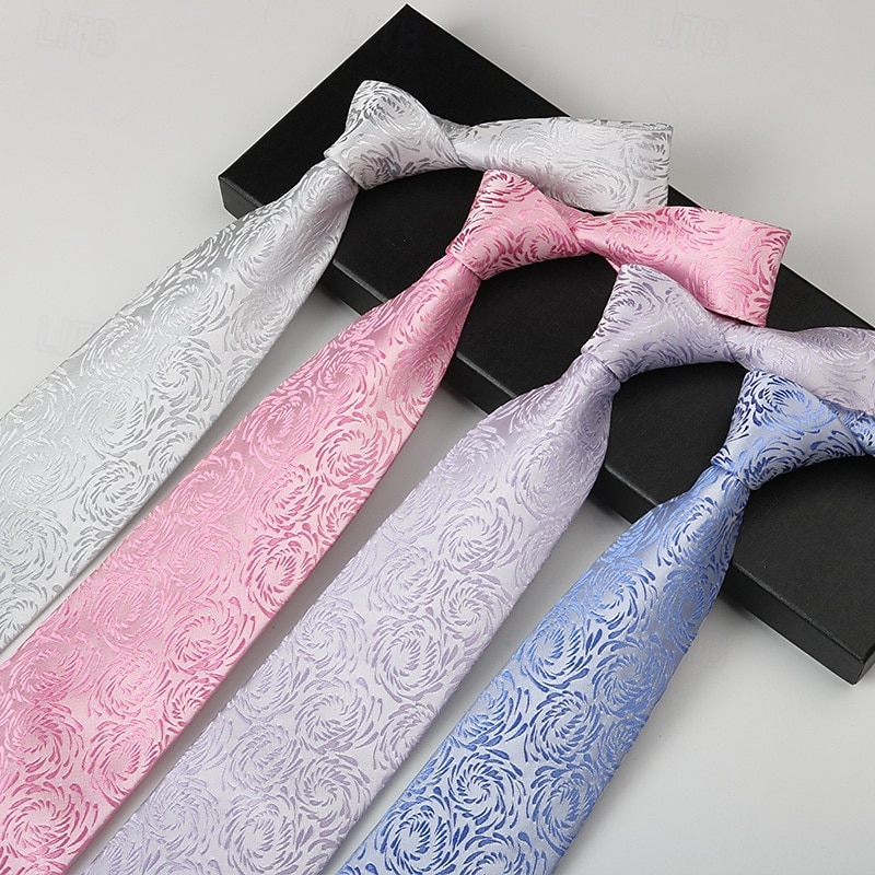 Voor heren Stropdassen Modieus Zakelijk Jacquard Patroon Bruiloft Alledaagse kleding 2025 - $5.99 –P1