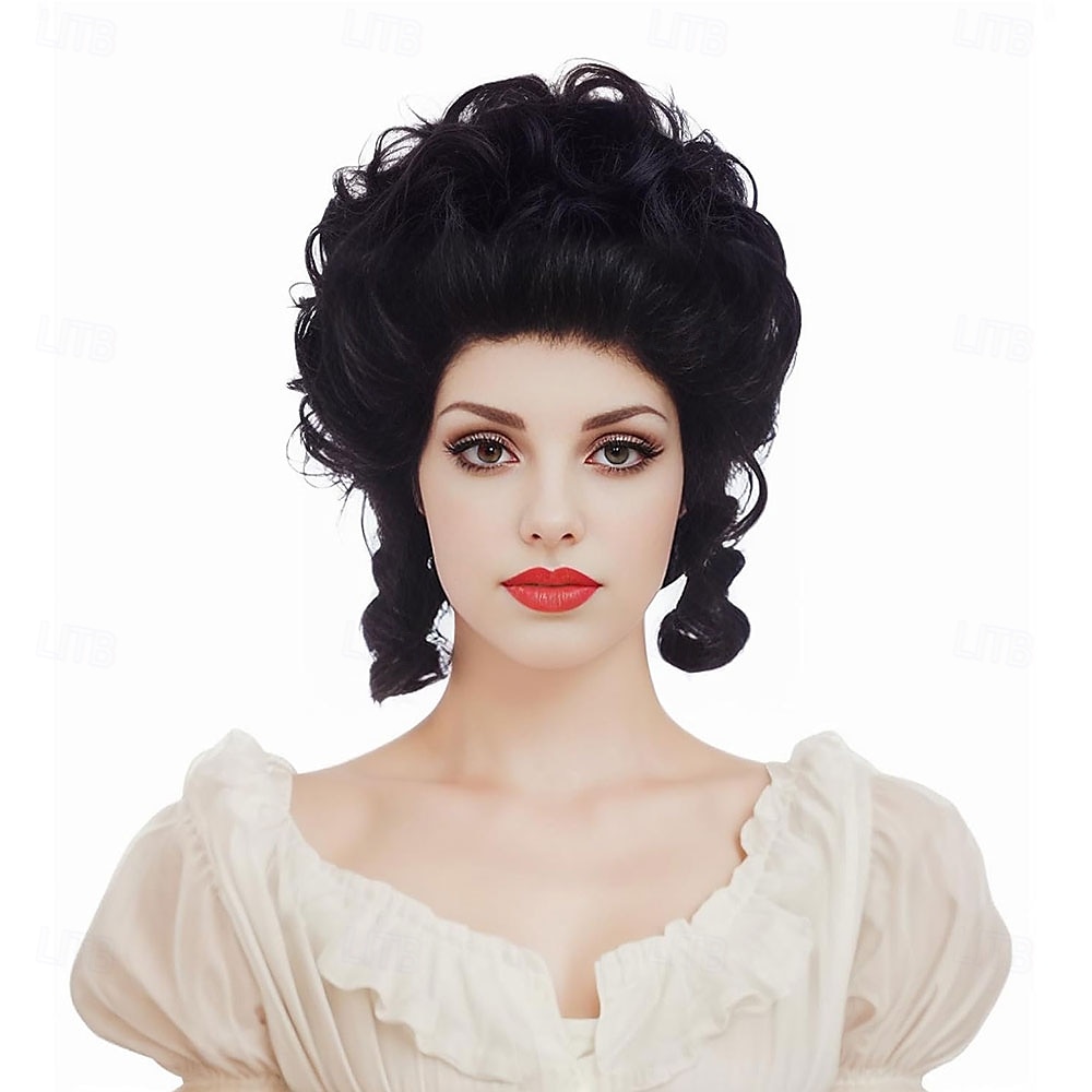 Krátká vlnitá hnědá paruka s velkým nafouklým účesem, paruky s motivem včelího úlu pro ženy, vhodné pro kostýmy 70. a 80. let nebo halloweenské vintage cosplay párty 2025 - $25.99 –P11
