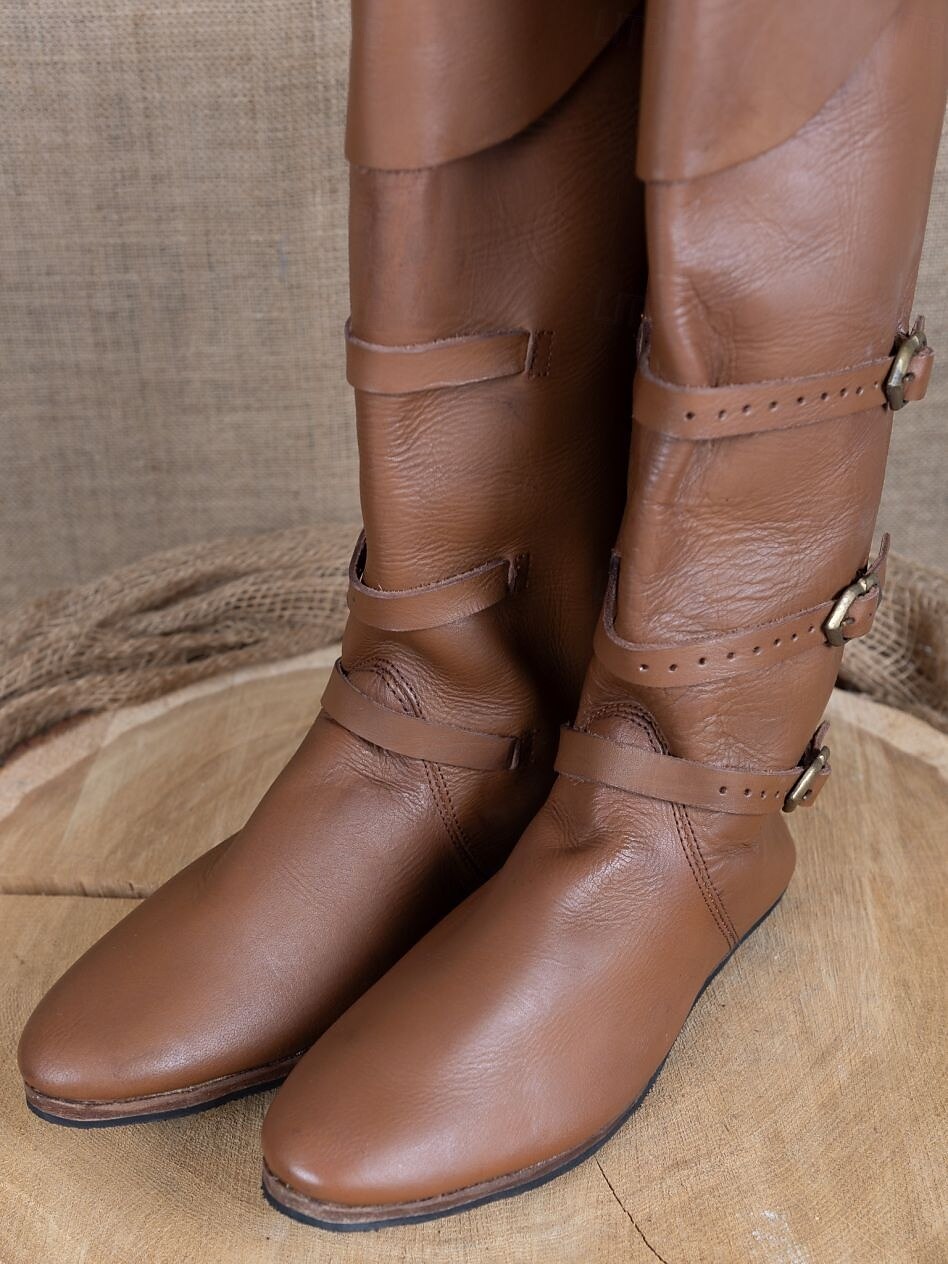 Medieval Renacimiento Zapatos Botas hasta la rodilla Botas planas de jazz Hombre Celta Pirata Víspera de Todos los Santos Mascarada Rendimiento LARP Feria Ren Adulto Zapatos 2025 - $51.99 –P5