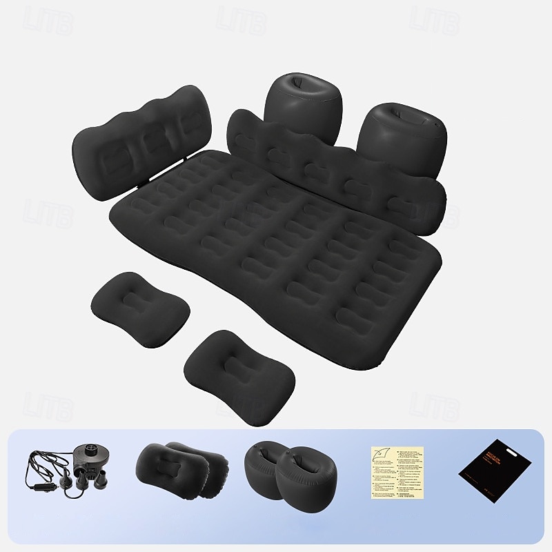 Colchão de ar inflável para carro com bomba, assento traseiro reforçado, cama de viagem para acampamento, colchonete para dormir no banco traseiro de 2025 por $64.99 –P6