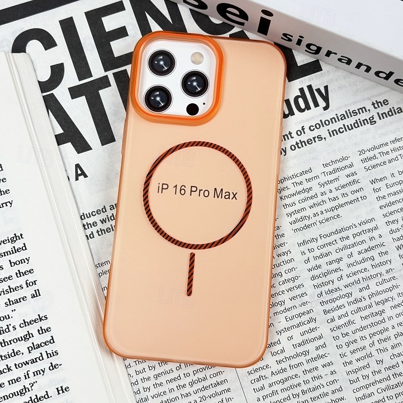 Magnetic Phone Case for iPhone 16/15/14/13/12 Pro Max/Plus – Translucent PC Back Cover, MagSafe Compatible, Magnetic Adsorption, Wireless Charging Support 2025 - $19.99 –P6