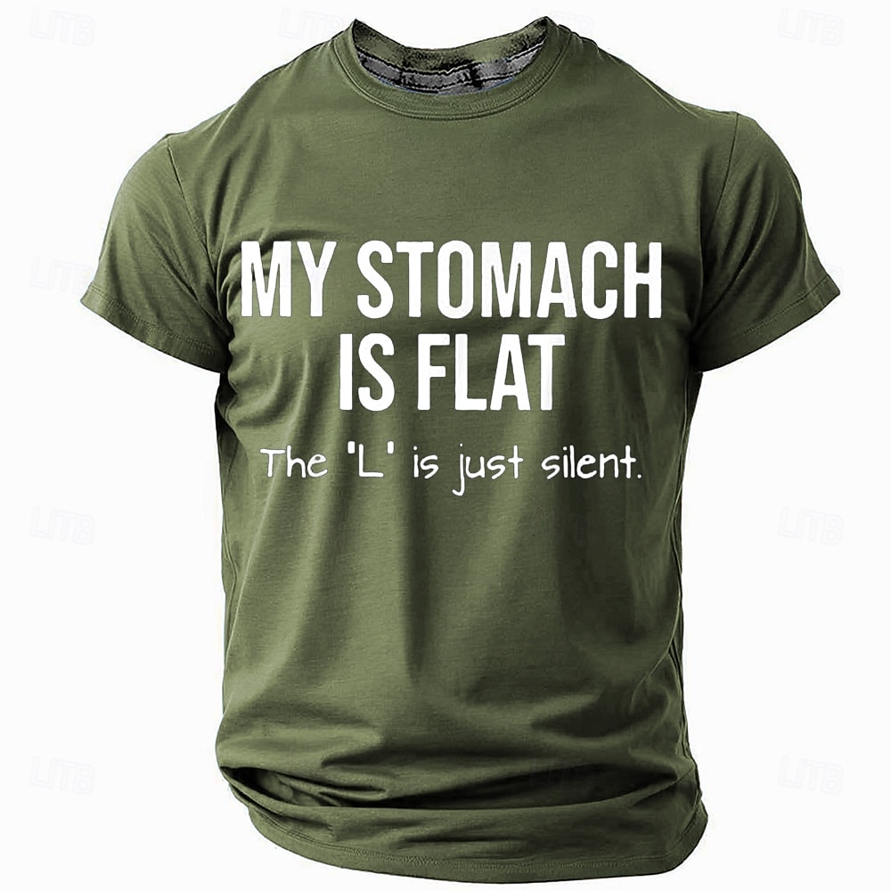 Men's Funny Slang T Shirt Short Sleeve T shirt 3D Print Crew Neck Shirt Fashion Daily Basic Street Casual Daily Black Blue Green Summer Spring All Seasons Clothing Apparel S M L XL XXL XXXL 2025 - $18.99 –P1