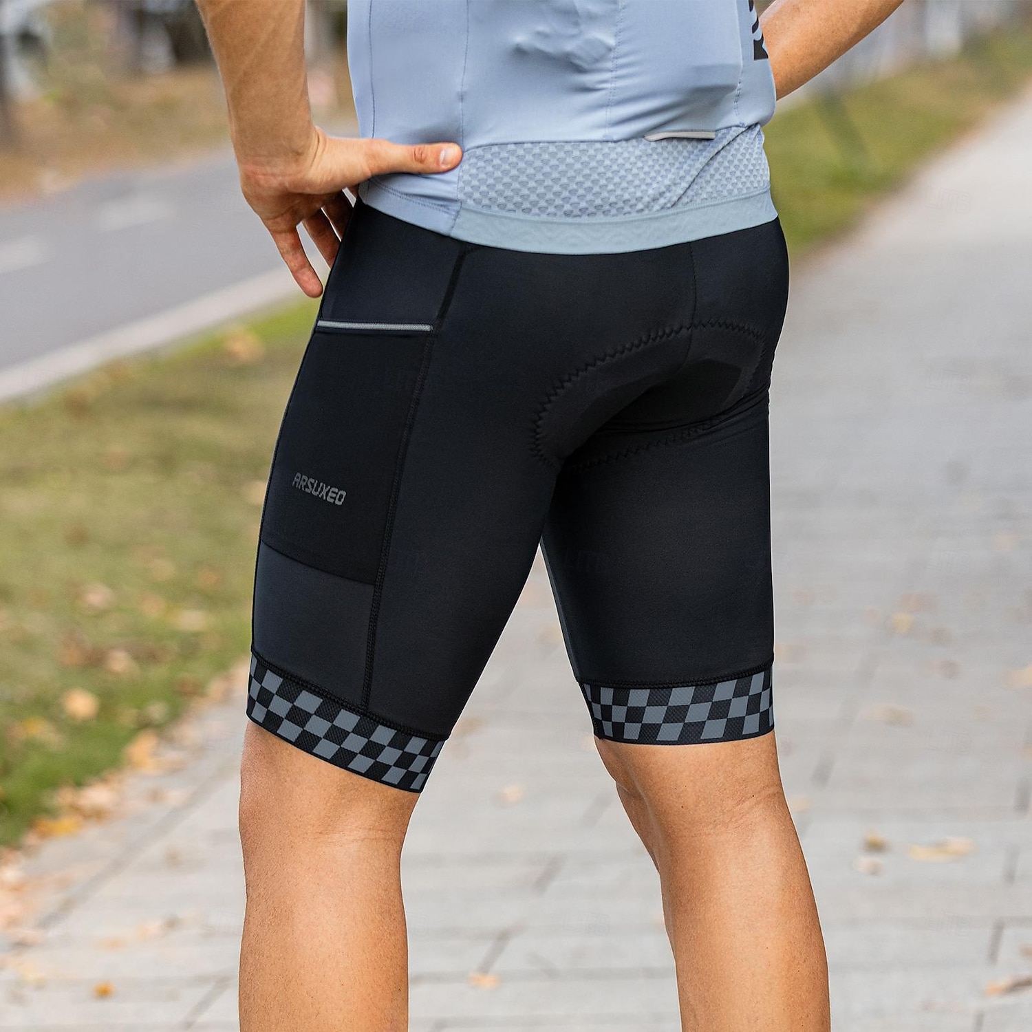 Arsuxeo Hombre Rayas Pantalones cortos de ciclismo de carretera Short interior ciclismo bicicleta Pantalones de Ciclismo Bicicleta Bermudas Mallas Leggings Moldeado al Cuerpo MTB Bicicleta Montaña 2026 - $33.99 –P13