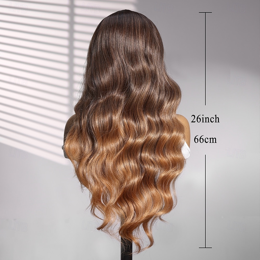 Pruik van synthetisch kant Gekruld Stijl 26 inch(es) Meerkleurig Middelste stuk U-deel Pruik Dames Pruik Donker Bruin 2025 - $40.99 –P7