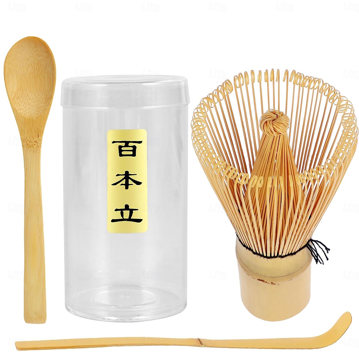 Ensemble de fouets à matcha, fouet japonais en bambou Chasen, cuillère à thé et cuillère à thé, ensemble chashaku, ensemble de fouets pour la cérémonie du thé vert de 2025 ? $23.99 –P5