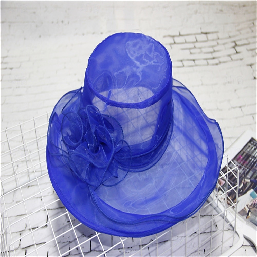 Elegant Retro / vintage Derbyt Huvudbonad Hattar Kyrkhatt Gentledam Adelsdam Maskeradkläder Dam alla hjärtans dag Derby Bröllopsfest Ascot Vuxna Hatt Vår & sommar 2026 - $26.99 –P16