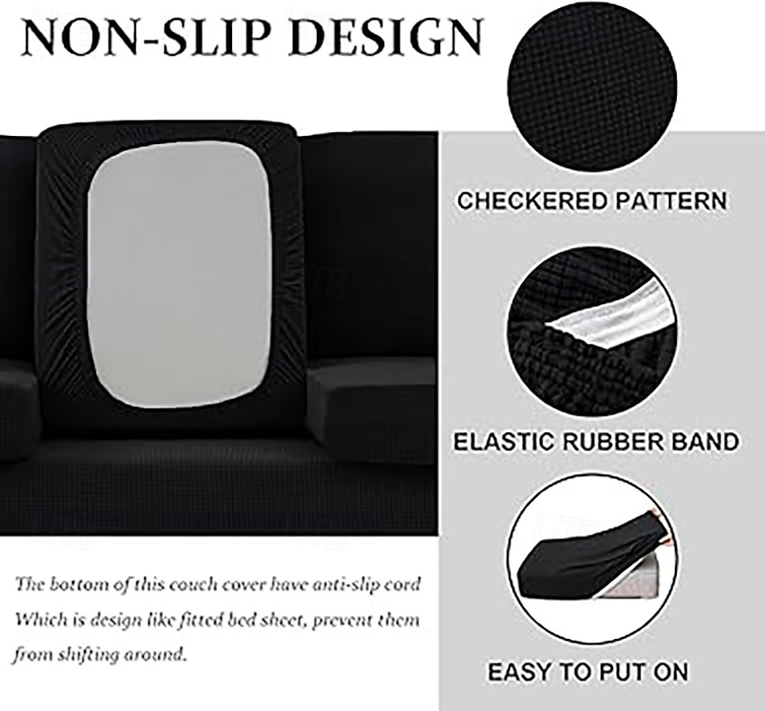 Fundas de cojín para comedor de RV, de terciopelo elástico, para RV - Fundas elásticas para asientos de sofá para caravanas - Cómodas y duraderas para acampar y muebles de RV 2025 - $22.99 –P2