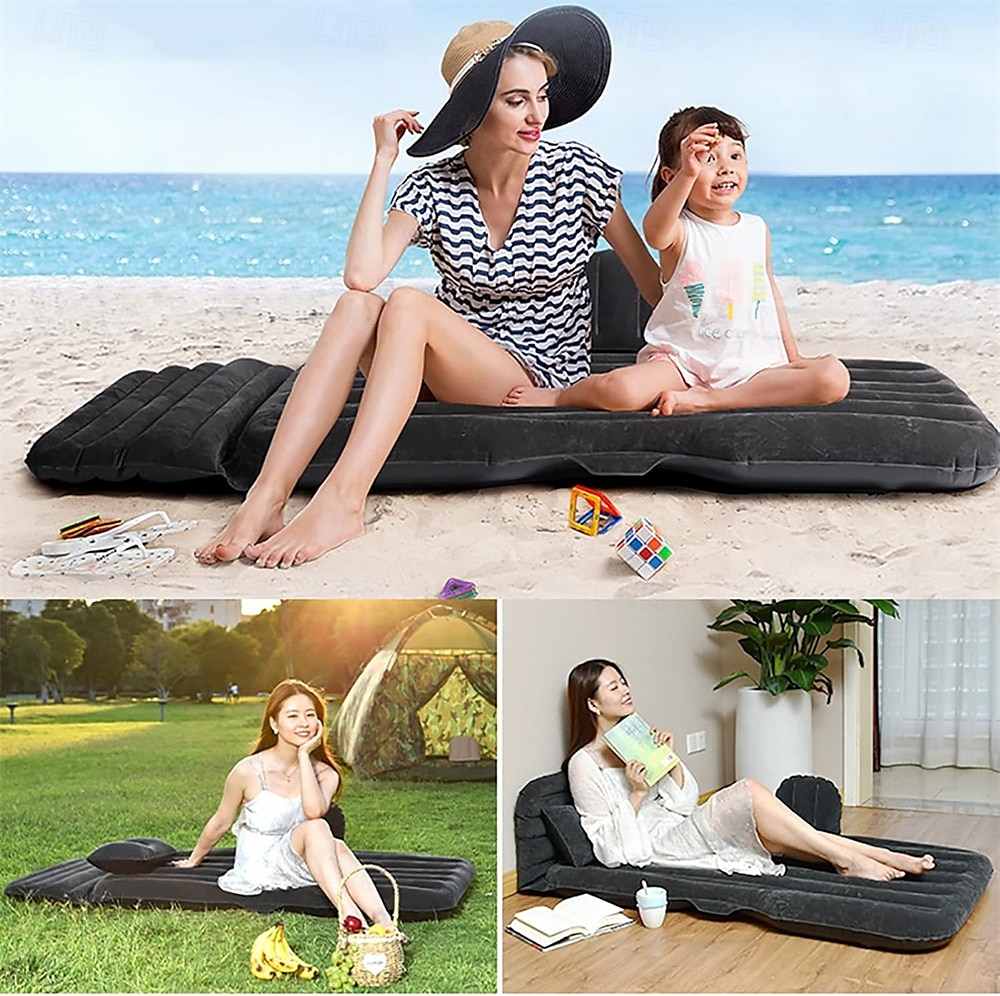 Colchón de aire para coche, colchón de aire multifuncional, para viajes al aire libre, camping, para Land Rover 5, con dos almohadas y bomba de aire. 2025 - $99.99 –P6