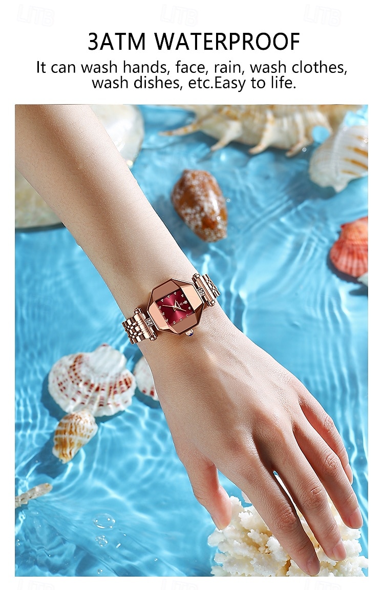 Women Quartz Watch Wrist Watch Retro Vintage Luxury Rhinestone Wristwatch Waterproof Stainless Steel Watch 2025 - $27.99 –P12