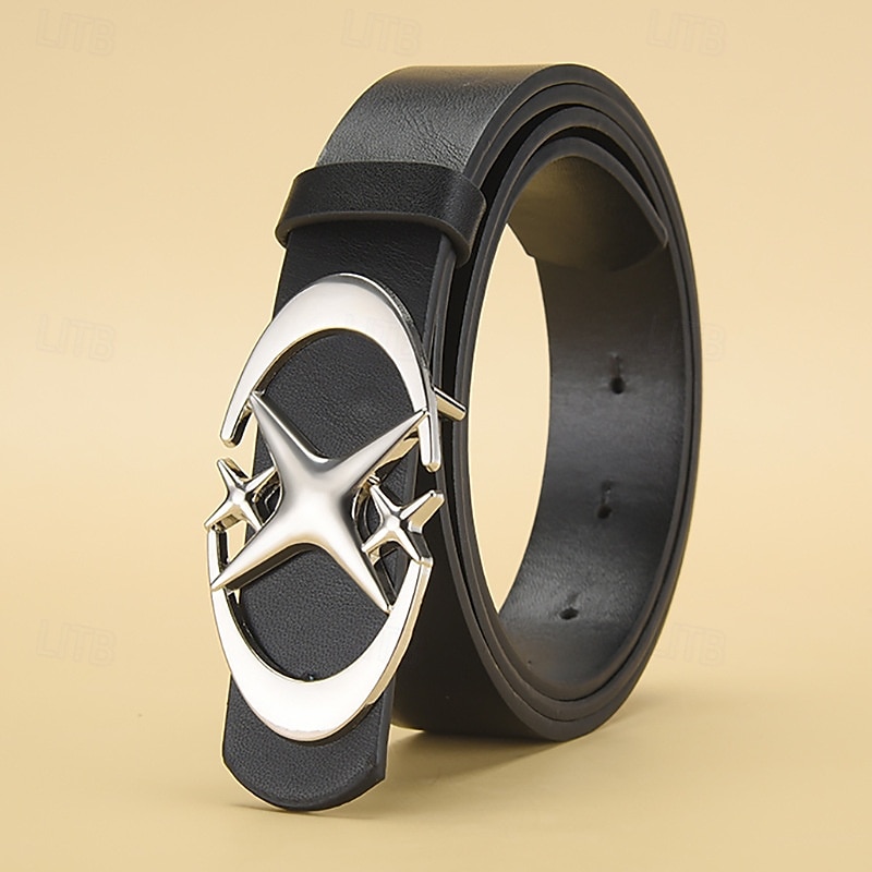 Homme Ceinture Ceinture Taille Noir Blanche Alliage Durable Ajustable Uni Extérieur Quotidien de 2025 ? $5.49 –P5