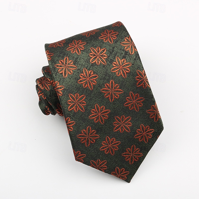 Herr Slipsar Mode Affär Jacquard Mönster Mönster Bröllopsfest Dagliga kläder 2026 - $7.49 –P9