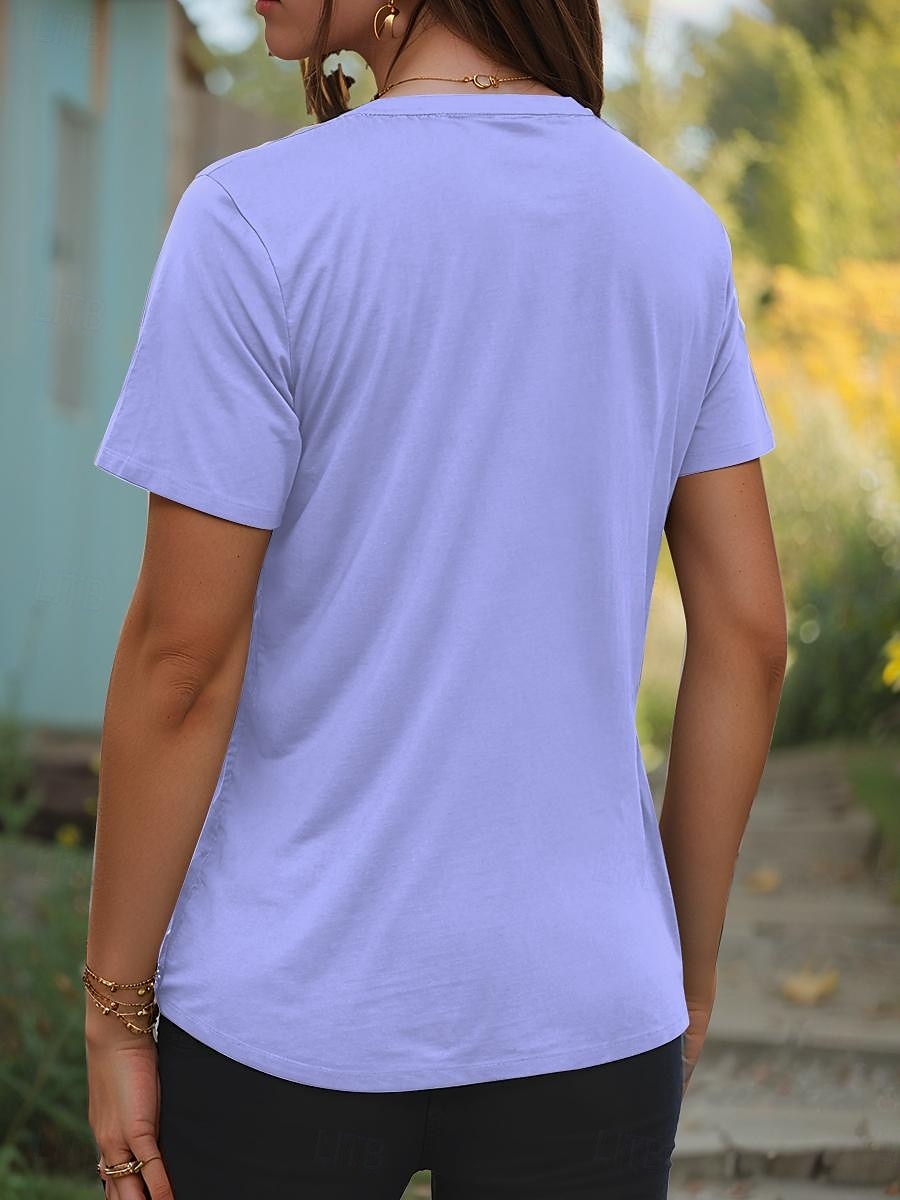 Pentru femei Tricou Floral Grafic Imprimeu Paisley Epocă Stilat Casual Manșon scurt În V Topuri obișnuite Zilnic Imprimeu Galben Roz Îmbujorat Albastru piscină Mov Vară 2025 - $19.99 –P2