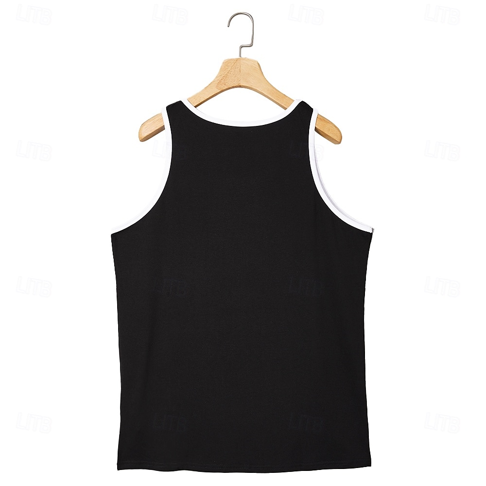 Men's Tank Top Vest Top Sleeveless Shirt Muscle Shirt Sleeveless Crew Neck Summer Coconut Tree Sports Fashion Comfortable Print Casual Beach Black White Green Top Tee for Men 2025 - AU $21.09 –P6